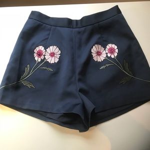 Keepsake the Label Navy Floral Embroidery Short